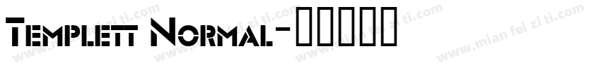 Templett Normal字体转换